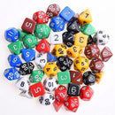 7 Set 49Pcs Polyhedral TRPG Game Dungeons And Dragons Dice DnD RPG With Bag