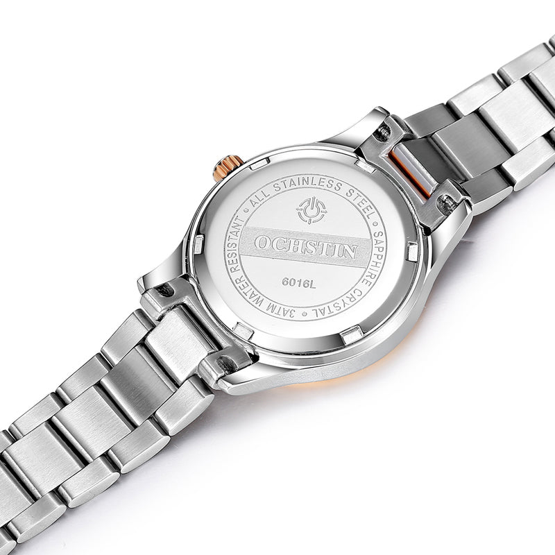 OCHSTIN LQ016B Rose Golden Case Female Wristwatch Business Style Quartz Movement Watch