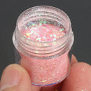 Pink Shining Mixed Glitter Powder Sequins Nail Art Decoration Dust Rose Red Mermaid Effect Ornaments
