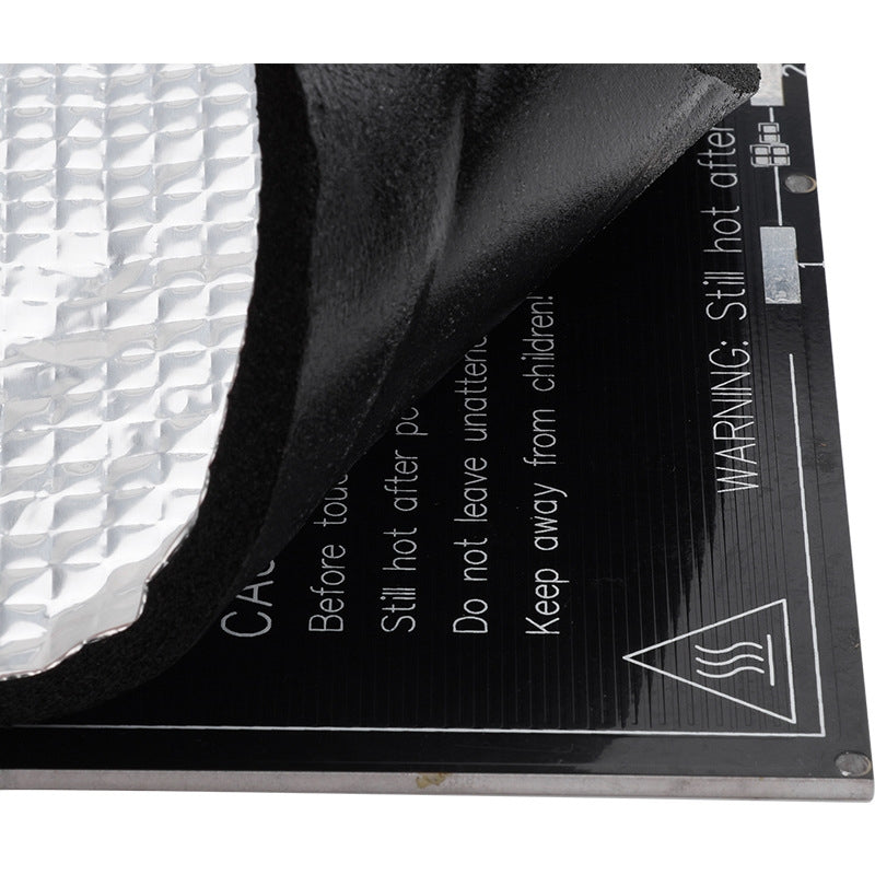 300x300x10mm Foil Self-adhesive Heat Insulation Cotton For 3D Printer Heated Bed