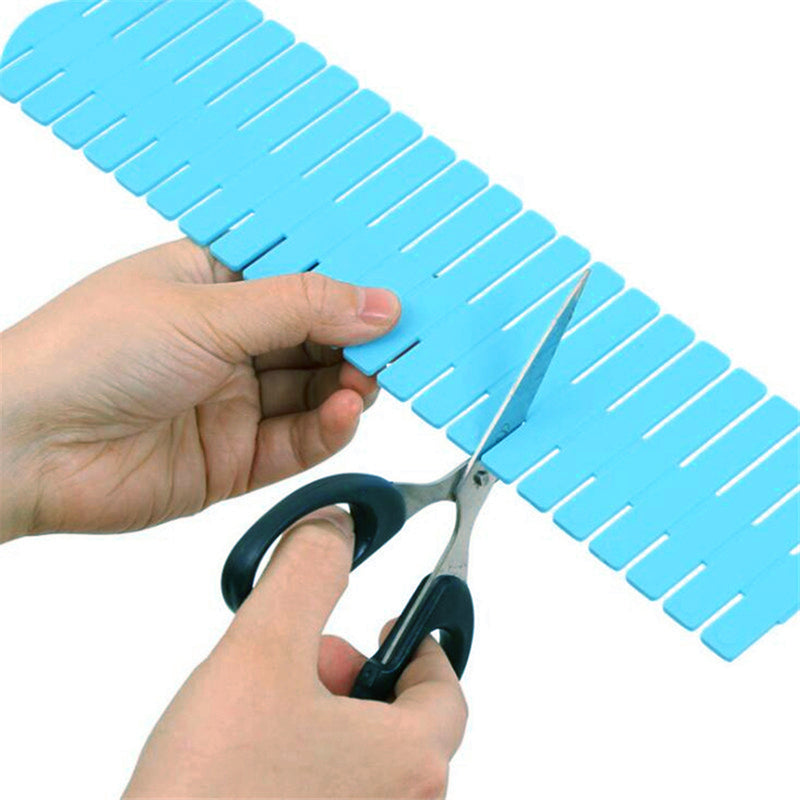 Mrosaa 4pcs/lot DIY Drawer Divider Household Storage Organizer Adjustable Drawer Partition Board Organizer for Socks Underwear Desktop Organizer