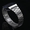 SANDA 406 Digital Watch Men Fashion Stainless Steel Strap Calendar Clock Waterproof Sport Watch