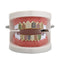 Colorful Plated Top Bottom Set Mouth Teeth Grills Copper Mouth Teeth Grills Dental Tools