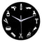 Emoyo ECY027 Creative Haircut Pattern Wall Clock 3D Wall Clock For Home Office Decorations A