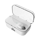 TWS G6S bluetooth 5.0 Wireless Single Earphone CVC Noise Cancelling Stereo HIFI Sport Headphones With 2200mAh Power Bank