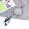Green Beads Dream Catcher Wind Chimes Lace Style Feather Pendant Ornaments Handmade Decorations