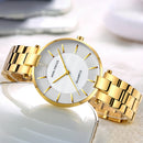 MINI FOCUS MF0224L Elegant Dress Analog Clock Metal Strap Fashion Women Watch Quartz Watch