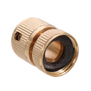 3/4'' Solid Brass Female Garden Hose Quick Connector Flexible Car Wash Connect Adapter Garden Hose Fittings Connection with Nozzle