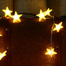 KCASA 3M 30 LED Frosting Star String Lights LED Fairy Lights for Festival Christmas Halloween