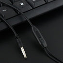 3.5mm Jack Wired Control Earphone Stereo Sound Noise Cancelling Headset with Mic for iPhone Xiaomi