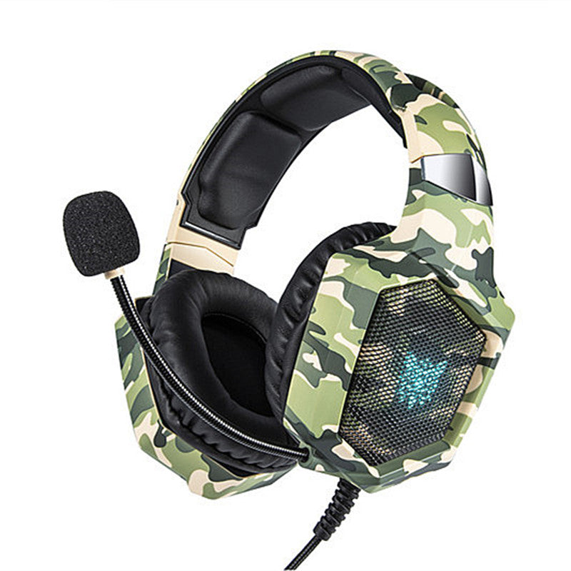 ONIKUMA K8 PS4 Gaming Headphone RGB LED Light Hi-Fi Stereo Over-ear Headset With Noise-canceling Mic