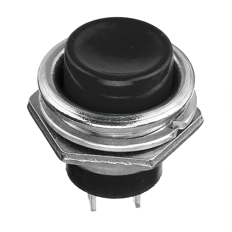 3A 125V Momentary Push Button Switch OFF-ON Horn Plastic Red Black