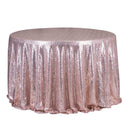 Round 47'' Sparkly Sequin Tablecloth Table Cloth Banquet Wedding Party Decor Tablecloth