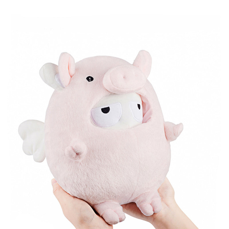 Mitu Stuffed Plush Toy Pillow Cotton Wool Cartoon Cute Pig Little Toy Gift for Kids Friend