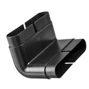 PVC Ventilation System Environmental Protection 90 Bent PVC Tube Connector 132x30mm