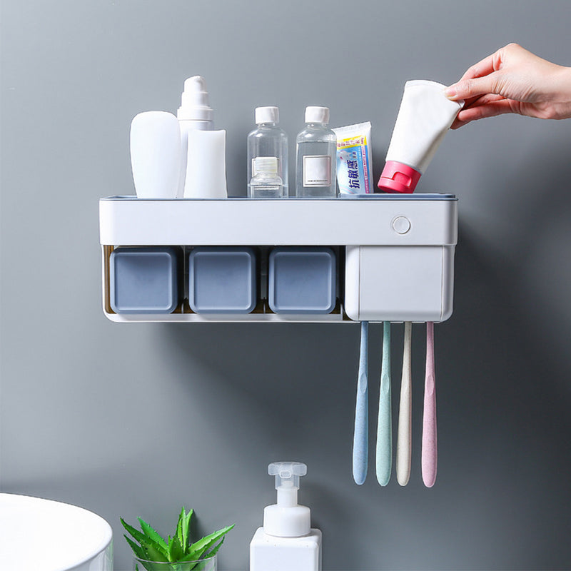 Toothbrush Sterilizer Holder Cleaner Disinfection UV Disinfection Sterilize Toothbrush Holder Toothpaste Dispenser Cleaner Disinfection