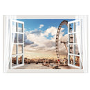 Miico FX82014 Ferris Wheel Landscape Wall Sticker Removable Sticker Window Printing Home Decoration Wall Sticker