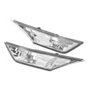 2Pcs Front Left Right Car Clear Lens Bumper Side Marker Lights Plate Lamp for Honda Civil 10TH 16-18