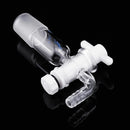 24/29Glass Adapter VacuumFlowControlAdapterwithGlassStopcockMaleGroundJointto Right AngleHoseConnection