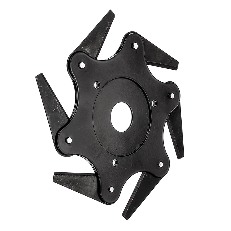 6 Steel Blades Razors Black Trimmer Head Lawn Grass Weed Eater Brush Cutter