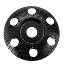 Drillpro 85mm Tungsten Carbide See Through Wood Shaping Disc Carving Disc with Hole 16mm Bore Sanding Grinder Wheel for 100 115 Angle Grinder
