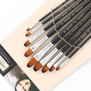 BGLN 803 9 Pcs/set Nylon Hair Oil Paint Brush Round Painting Brush For Watercolor Oil Acrylic Brush Pen pincel para pintura School Students Art Supplies