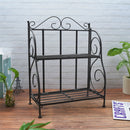 Iron Art Foldable Plant Stand Cosmetic Bathroom Kitchen Shelf Storage Rack