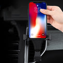 Licheers Car Air Vent Gravity Linkage Auto Lock Car Phone Holder For 4.0 Inch - 6.0 Inch Smart Phone iPhone Samsung Xiaomi