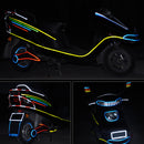 Fluorescent Bike Reflective Stickers MTB Cycling Bicycle Wheel Sticker Tire Strip Decal Motorcycle