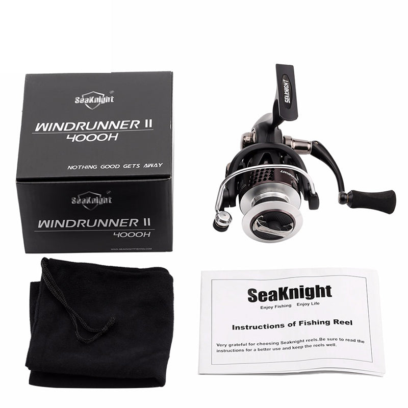 SeaKnight WR II 10+1BB 6.2:1 Spinning Fishing Reel With Spare Spool 2000H 3000H 4000H Wheel