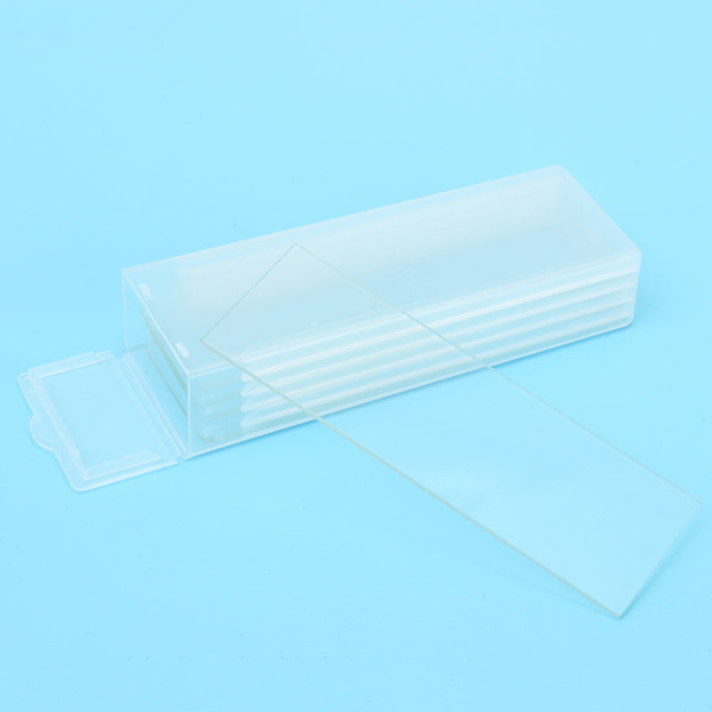 5pcs Single Concave Microscope Glass Slides Reusable Laboratory Blank 1mm