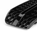 Car Front Fog Light Cover Grille Grill Glossy Standard Style Pair for Audi A4 B8 2009-2011