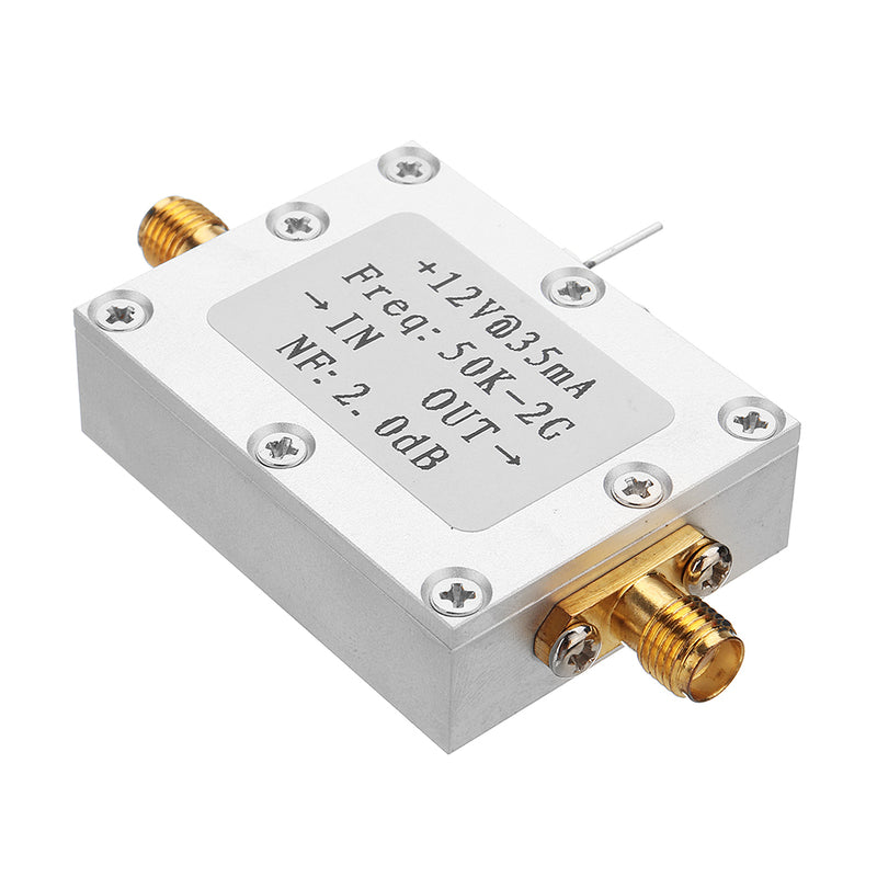50K-2G LNA Low Noise Amplifier High Gain 31DB@0.5G Flatness RF Amplifier