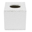 Square PU Leather Tissue Box Toilet Holder Cover Paper Case Home Decor Silver