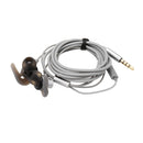 QKZ EQ1 Wired Metal Half In-ear HiFi Earphone with Microphone Line Control