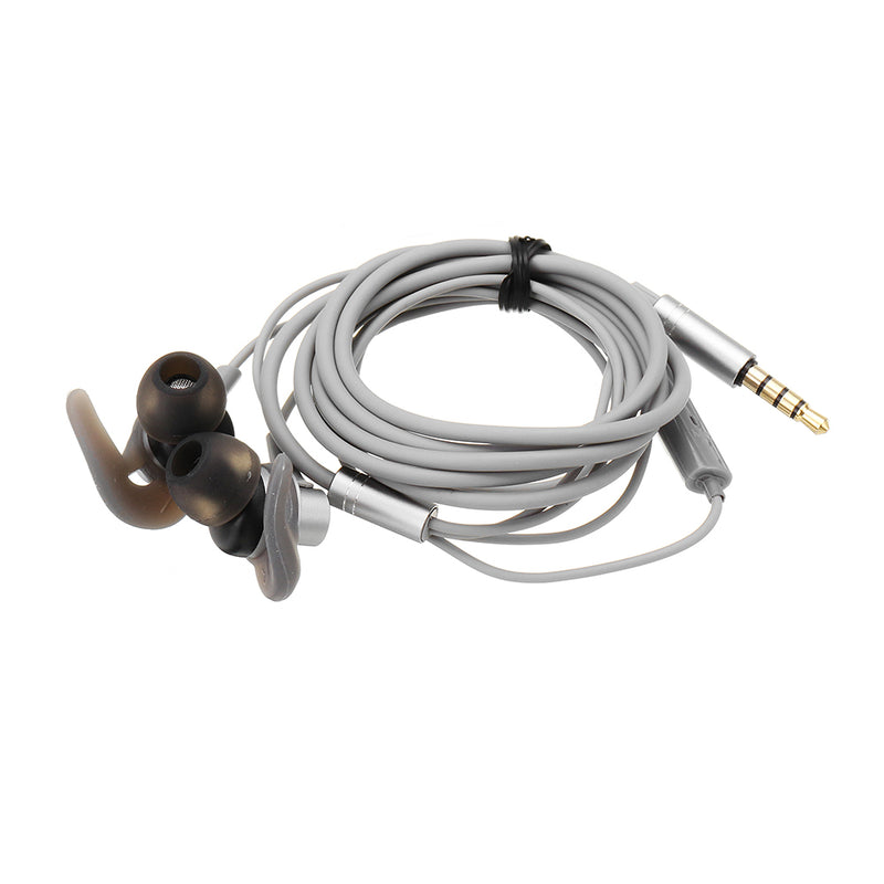 QKZ EQ1 Wired Metal Half In-ear HiFi Earphone with Microphone Line Control