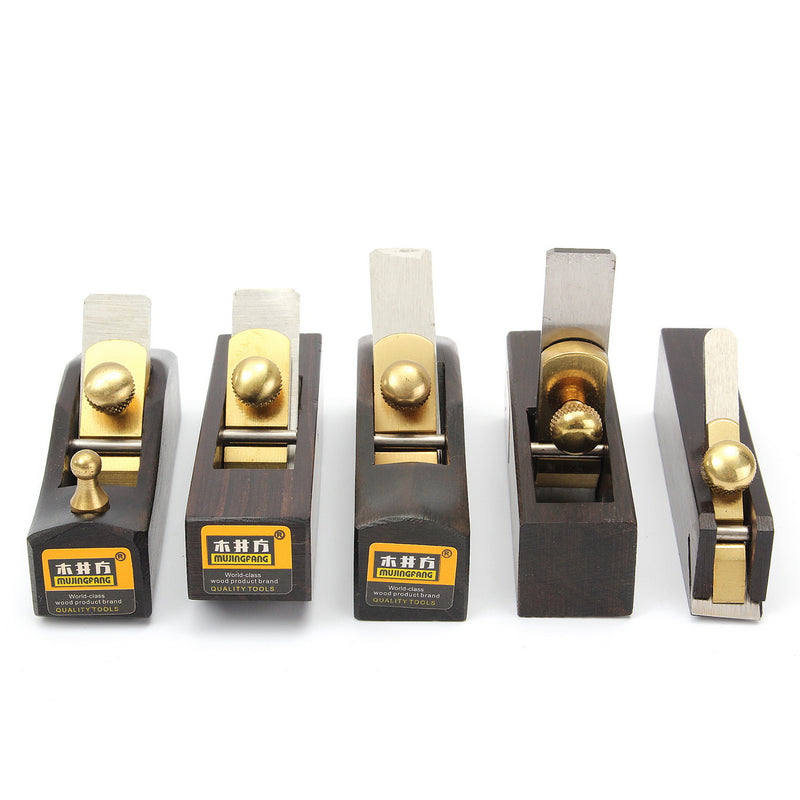 5 pcs Set DIY Mini Hand Planes Carpentry Carpenter Ebony Joinery Woodworking Tools