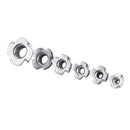 50Pcs Suleve CSTN2 Four Prong T Nut Insert Carbon Steel Zinc Plated For Wood M3/M4/M5/M6/M8/M10/M12