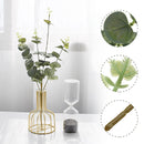 Green Artificial Plant Faux Silk Eucalyptu Gum Spray Leaf Flower Plastic Branches Home Decorations