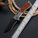 LAOTIE MDZD104 215mm Titanium Plating EDC Folding Knife Outdoor Emergency Survival Tools Kit Cutter
