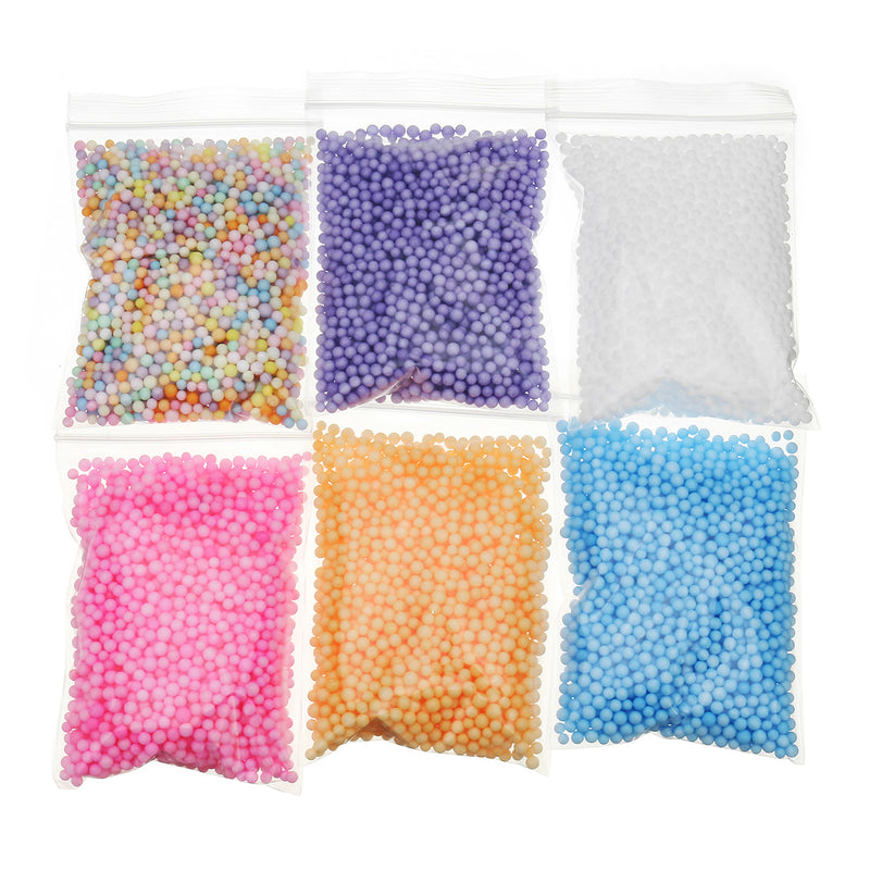 72 Pack DIY Slime Beads Charms Include Slime Tools Foam Balls Loose Beads Fishbowl Pearls
