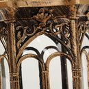 Outdoor Bronze Antique Exterior Wall Light Fixture Aluminum Glass Lantern Garden Lamp