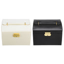 Lockable Velvet Jewelry Display Box Necklace Earing Storage Case Polyurethane Organizer