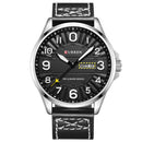 CURREN 8269 Calendar Luminous Display Leather Band Quartz Watch Steel Case Men Watch