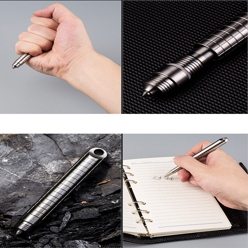 DITO Mini Portable Telescopic Titanium Tactical Pen Outdoor Tungsten Steel Safety Survival Emergency Tool EDC Collection