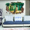 Miico Creative 3D Animal Owl Broken Wall Removable Home Waterproof Decorative Wall Decor Sticker