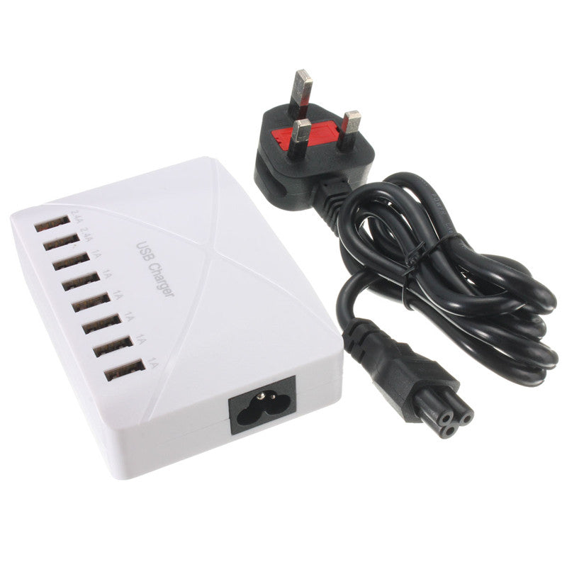 High Speed 8 Ports USB Charger Hub AC Power Adapter Socket Splitter UK US EU Plug For iPhone Samsung
