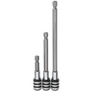 3Pcs 60/100/150mm Quick Release Drill Screwdriver Bit Holder 1/4 Inch Hex Shank Extension Bar