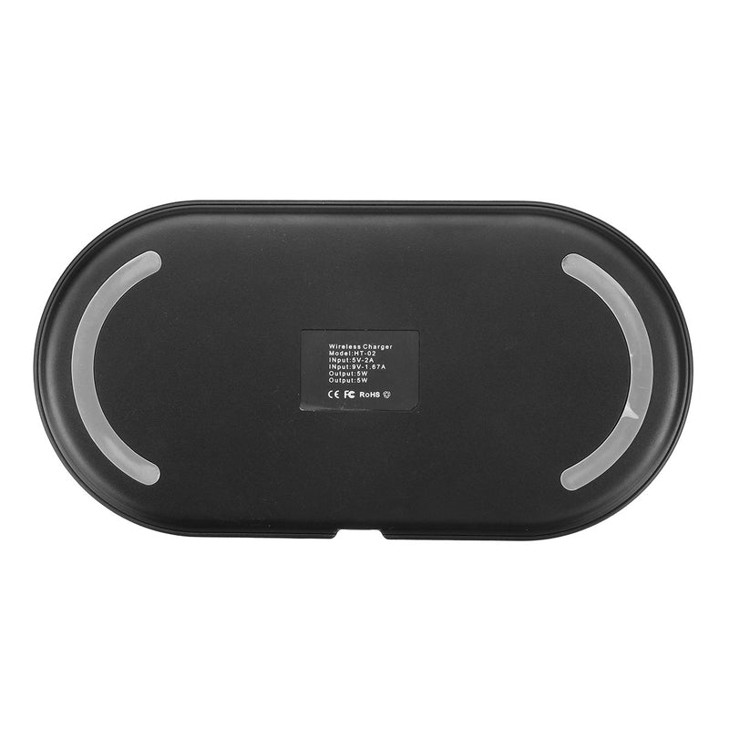 Qi Wireless Charger Fast Charging Dual Charging Pad Phone Holder For iPhone Samsung Huawei Xiaomi