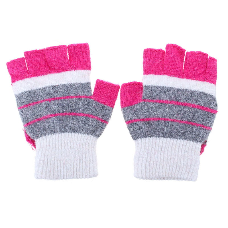 Electric Heated Gloves Warm USB Powered Heating Motorcycle Skiing Black/Rose Red